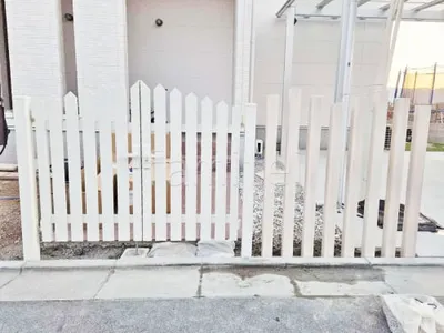 門扉 LIXIL アメリカン1型 両開き 木製調デザインアルミ角柱 プランパーツ 角材