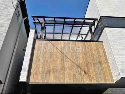 ２階ベランダ屋根  YKKAP ソラリアR 積雪50cm対応 アール屋根 スタンダード 壁付