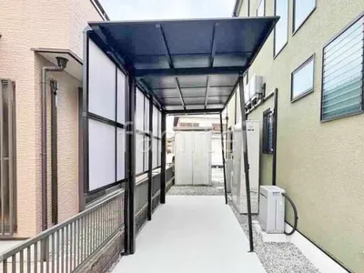 サイクルポート 自転車バイク屋根 LIXIL ネスカF ミニ フラット屋根