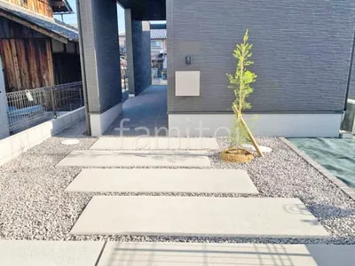 玄関アプローチ 土間コンクリート