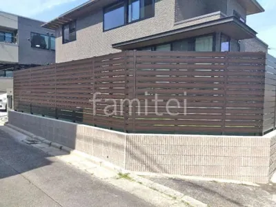 人工木・樹脂 フェンス（木調） F＆F マイティウッド デコll 高尺タイプ 目隠し 木調・ラティス 樹脂