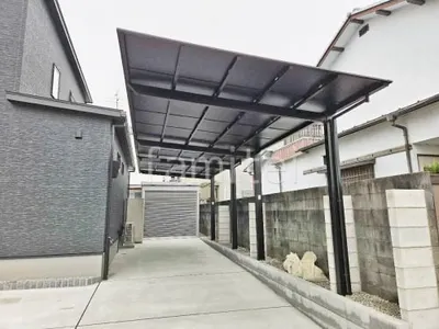 カーポート２台(縦) 連棟 LIXIL ネスカＦ フラット屋根