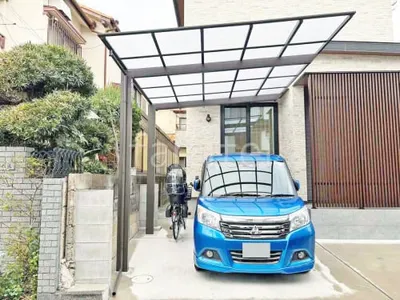 カーポート１台 （単棟） LIXIL ネスカＦ フラット屋根