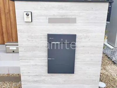 門柱 壁タイル貼り タカショー 木製調セラ ウォール RC杉板 宅配ボックス ユニソン ヴィコDB100