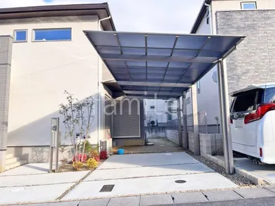 カーポート２台(縦) 連棟 LIXIL ネスカＦ フラット屋根