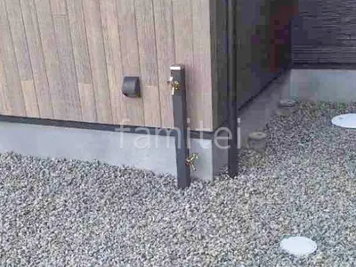 立水栓  ユニソン スプレスタンド60 蛇口2個付 