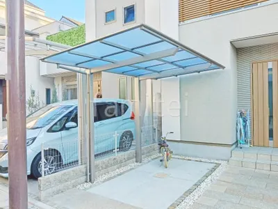 サイクルポート 自転車バイク屋根 LIXIL ネスカF ミニ フラット屋根