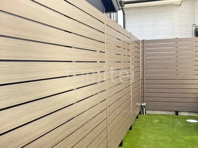 人工木・樹脂 フェンス（木調） F＆F マイティウッド デコll 高尺タイプ 目隠し 木調・ラティス 樹脂