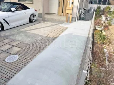 玄関アプローチ 土間コンクリート