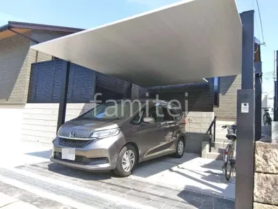 カーポート２台(ワイド) ツイン LIXIL カーポートSC フラット屋根 吊り下げ屋根