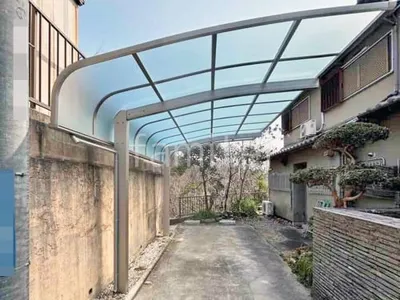 カーポート１台 （単棟） YKKAP アリュース キャップ アール屋根 たれ耳屋根