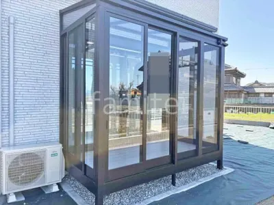 引き戸 樹脂デッキ サンルーム（テラス囲い） YKKAP ソラリアF フラット屋根