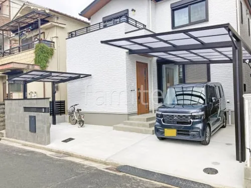 大阪市 新築シンプル オープン外構