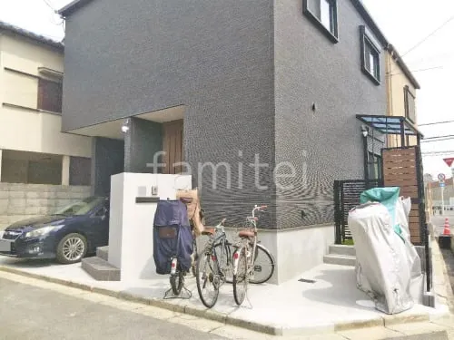 茨木市 新築シンプル オープン外構