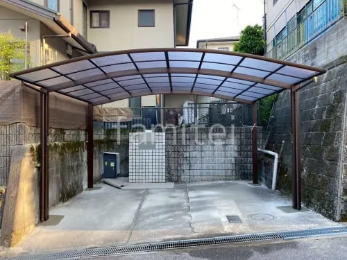 大津市 カーポート YKKAP アリュース横2台用