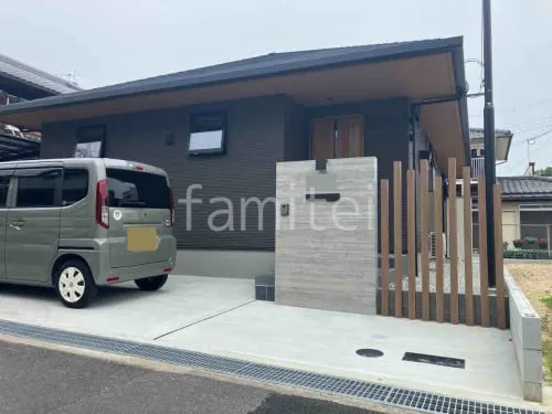 京田辺市 新築シンプル オープン外構