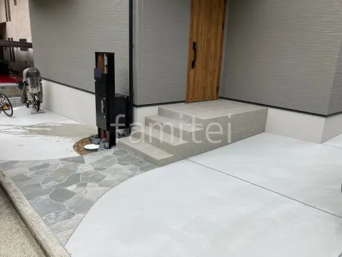 宝塚市 新築ベーシック オープン外構