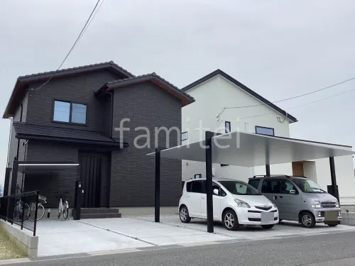 大和高田市 カーポート1台用 サイクルポート