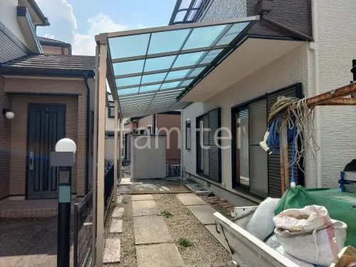 西宮市 1階テラス屋根 LIXIL スピーネF