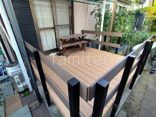 堺市 ウッドデッキ LIXIL 樹ら楽ステージ