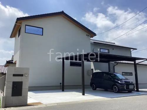 斑鳩町 新築シンプル オープン外構