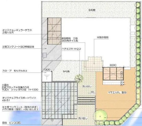 平面図　車庫再利用