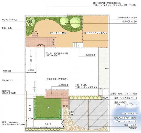 平面図　スロープ