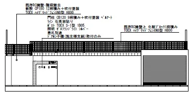 立面図　RC土留壁　別