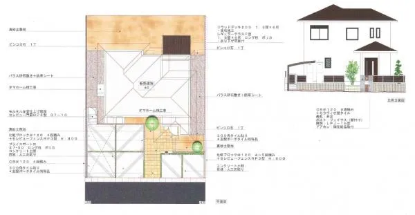 平面図　植栽はイメージ