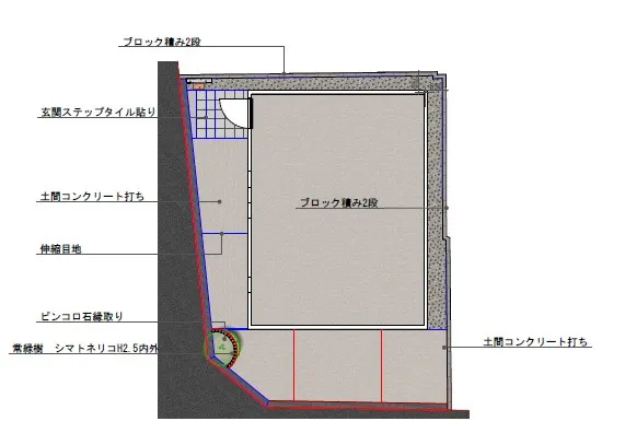 平面図　表札施主支給