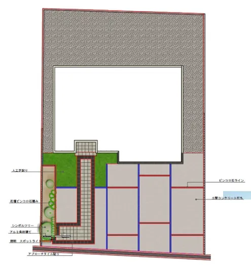 平面図　表札施主支給