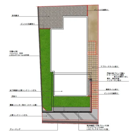 平面図　表札施主支給