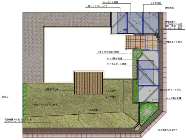 平面図　表札施主支給