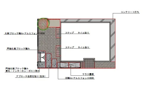 平面図　表札施主支給