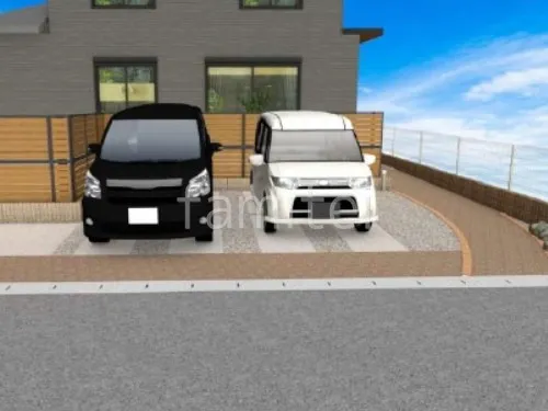 アプローチ　洗出し