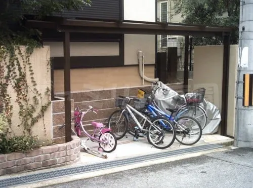 自転車屋根