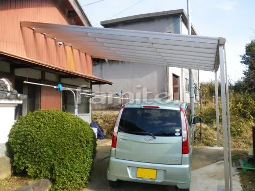 駐車場ガレージ屋根 YKKAP ヴェクター(ベクター)テラス屋根 1階用 F型フラット屋根