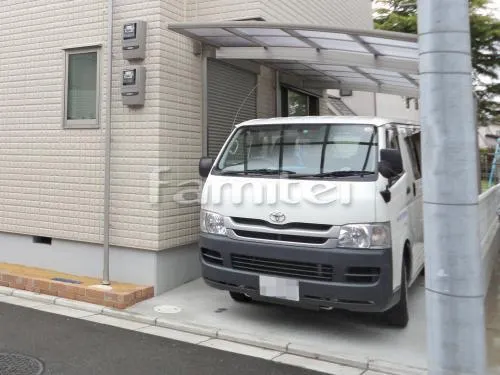 ガレージまわり 駐車場屋根 土間コンクリート