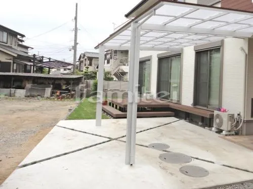 駐車場ガレージ床 土間コンクリート 草目地