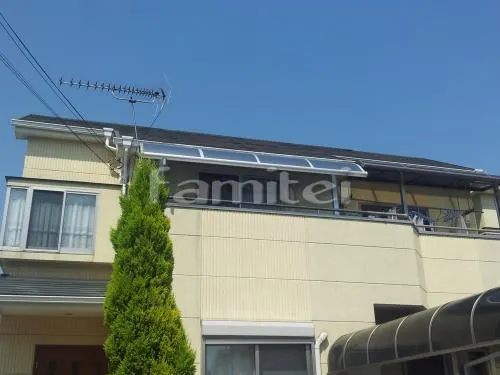 ベランダ屋根 三脇アルミ メニーウェルテラス屋根 2階用 R型アール屋根