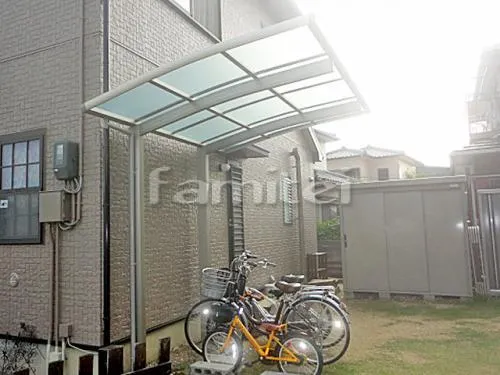 自転車バイク屋根 プライスポートミニ 駐輪場屋根 サイクルポート R型アール屋根