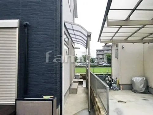 雨除け屋根 レギュラーテラス屋根 1階用 R型アール屋根