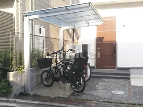 自転車バイク屋根 LIXILリクシル ネスカF F型フラット屋根 サイクルポート 駐輪場屋根