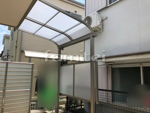 雨除け屋根 LIXILリクシル スピーネ 1階用 R型アール屋根