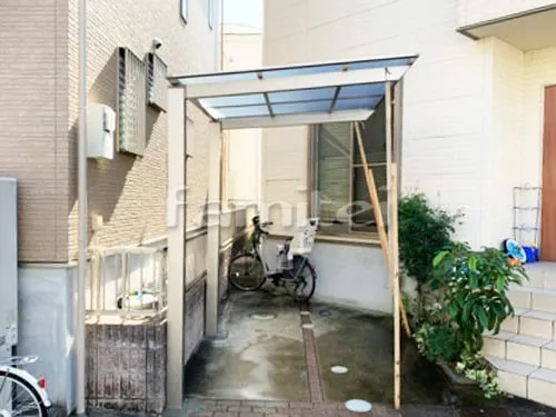 自転車バイク屋根 LIXILリクシル ネスカF 駐輪場屋根 サイクルポート F型フラット屋根