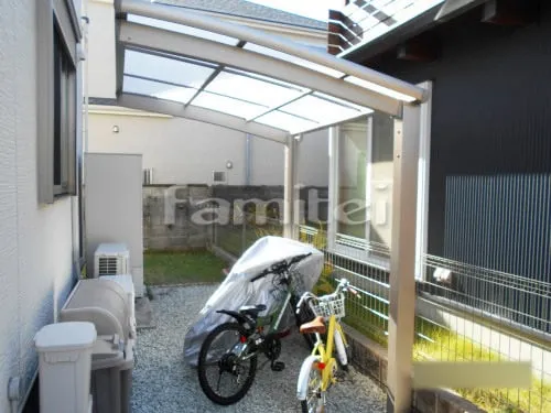 自転車バイク屋根 LIXILリクシル ネスカR 駐輪場屋根 サイクルポート R型アール屋根