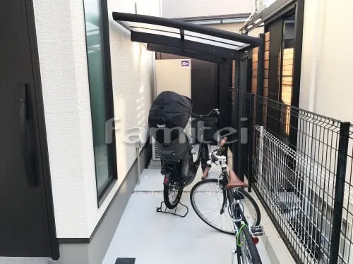 自転車バイク屋根 LIXILリクシル ネスカR 駐輪場屋根 サイクルポート R型アール屋根