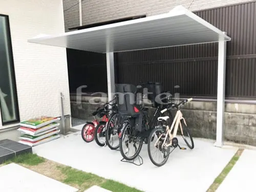 自転車バイク屋根 LIXILリクシル カーポートSC サイクルポート F型フラット屋根