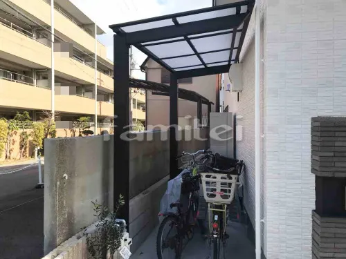 自転車バイク屋根 LIXILリクシル ネスカF 駐輪場屋根 サイクルポート F型フラット屋根