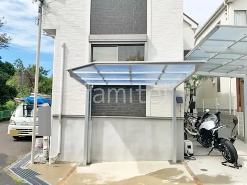 サイクルポート 自転車バイク屋根 LIXIL ネスカF ミニ フラット屋根